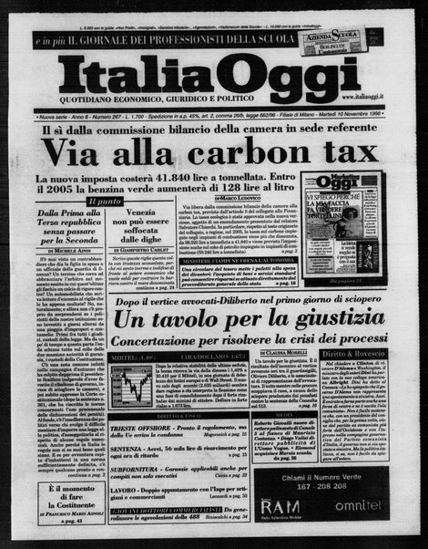 Italia oggi : quotidiano di economia finanza e politica